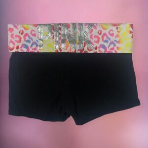 Rare Victoria's Secret Y2K 2000s mcbling foldover yoga shorts